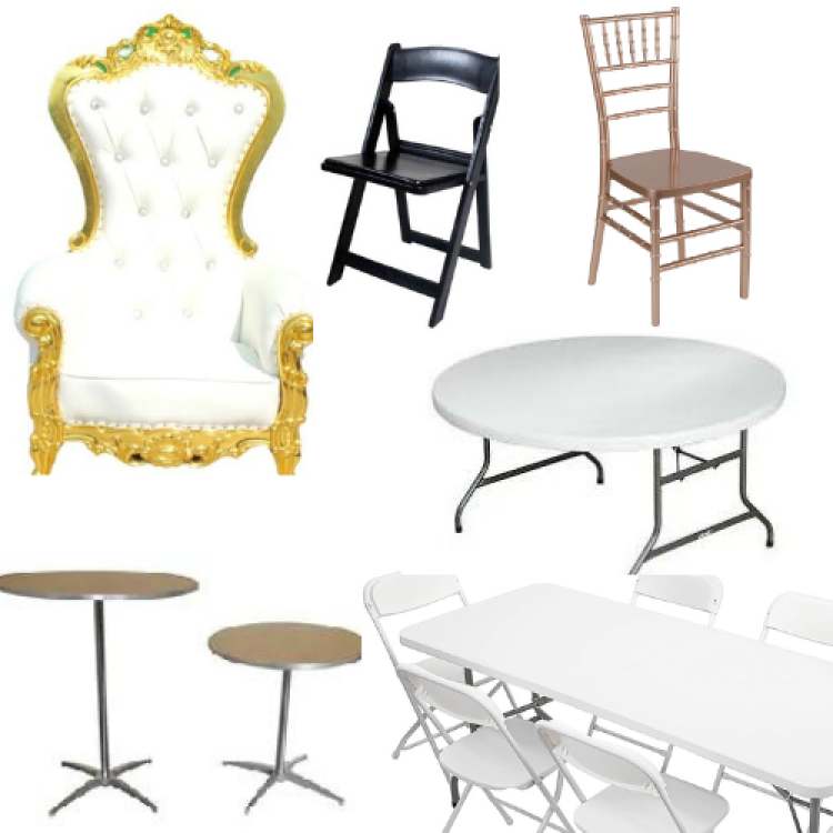 Tables & Chairs Rentals