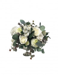 Floral Centerpiece with Silver Base 1705730897 Floral centerpiece